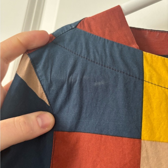 Colorblock Poplin Midi Dress - Picture 3 of 7